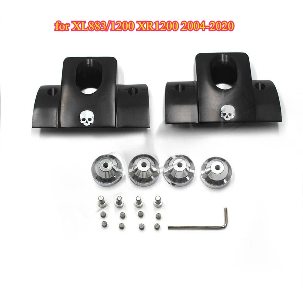 Moto adatta per XL883/1200 XR1200 2004-2020 candela modificata copertura decorativa coperchio della testata del motore