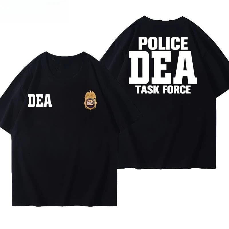 T-shirt 2026 DEA US Federal Interdiction Agency Breaking Bad, Maglietta in Cotone a Maniche Corte per Fan della Polizia Americana, Stile Moda