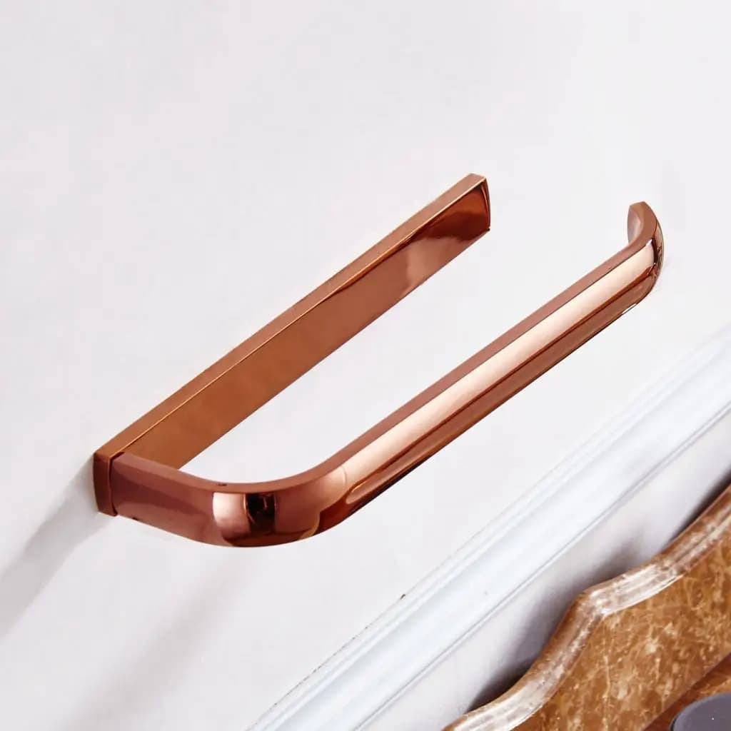Barrette a torre, portasciugamani da bagno montate su portasciugamani, organizer per doccia, oro rosa