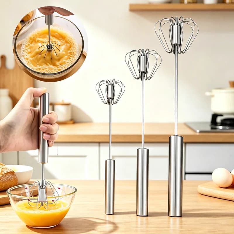Semi Automatic Egg Beater Manual Rotating Cream Mixer Household Baking Tool Egg Blending Kitchen Tools For Cake Mixing New