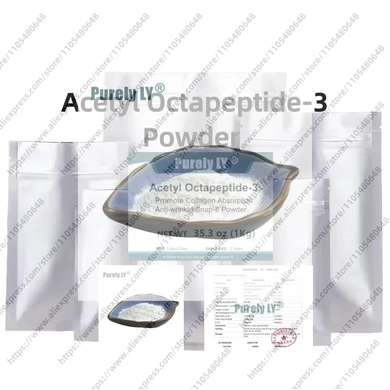 NO.061 A3 Acetyl Octapeptide-3 SNAP-8 Peptide Cosmetico, Promuove l'Assorbimento del Collagene, Fai-da-Te, Consegna Rapida Globale