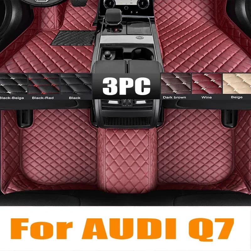 Tappetini per auto originali per AUDI Q7 (cinco posti) 2016 2017 2018 2019 Tappetini per auto personalizzati Copri tappeti per auto interni auto