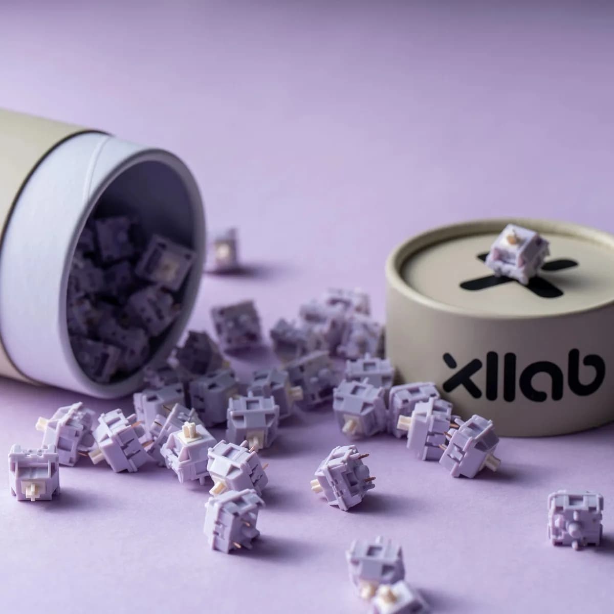 Taro Ball Linear Switches - Pre-Lubed 5-Pin HotSwap H2 Stem HMX for MX Mechanical Keyboards