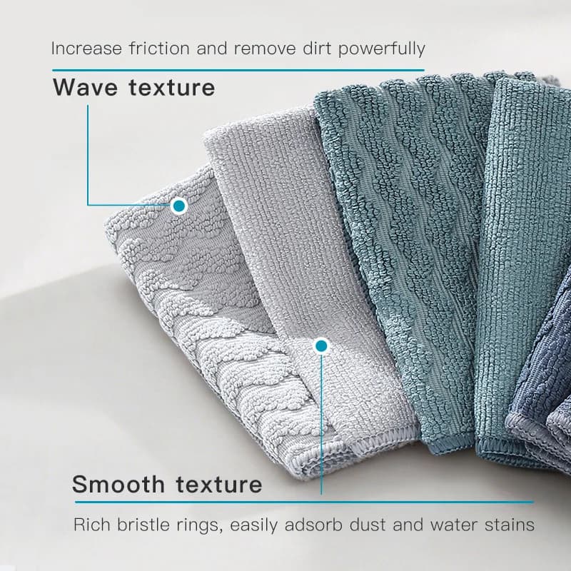 Multifunctional Cleaning Cloth 6Pk/12Pk Cleaning Towel Thickened Microfiber Cleaning Cloth Household Cleaning Cloth Kitchen and Bathroom Cleaning Towel Super Strong Stain Removal Dry and Wet Dual-Use Quick-Drying Kitchen Towel