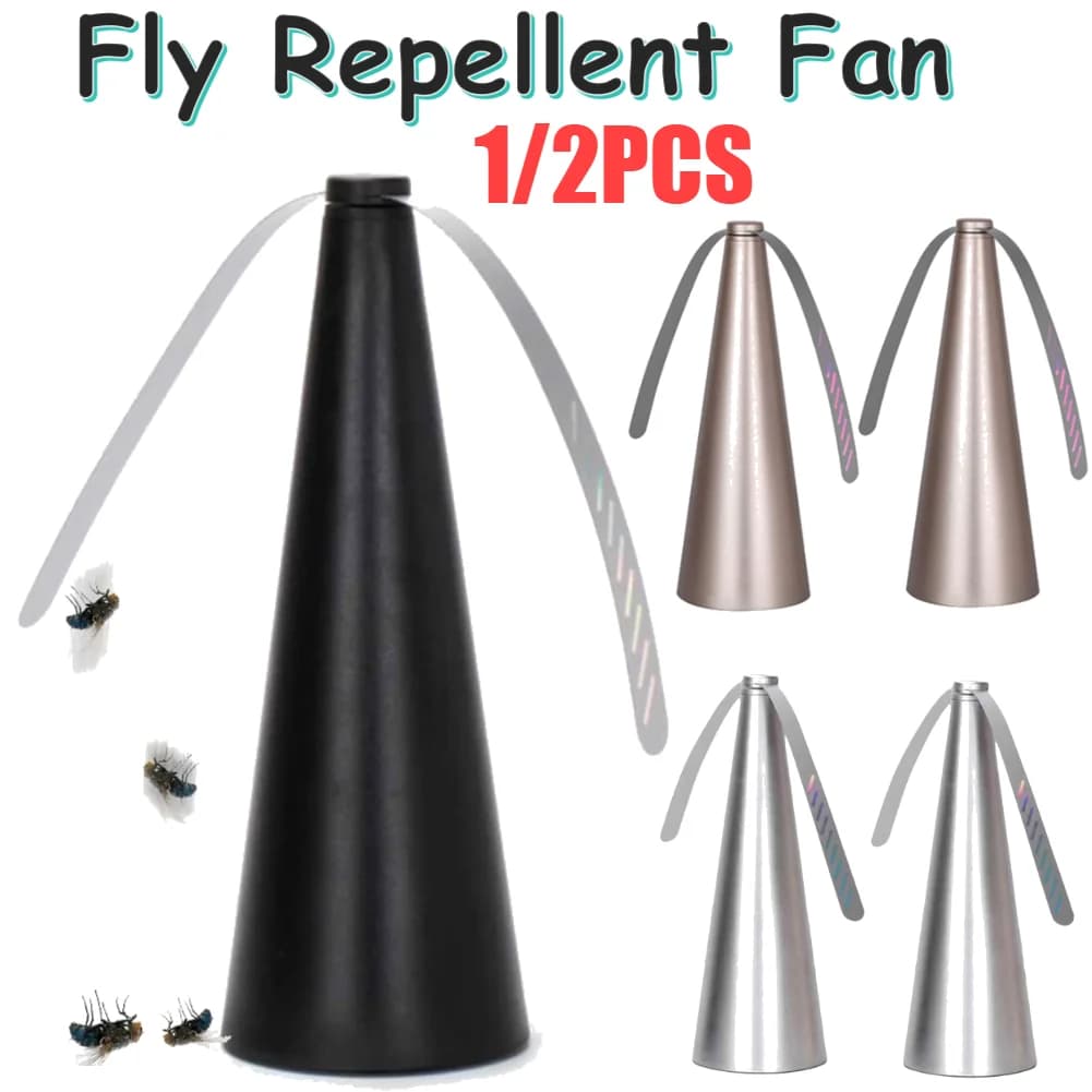 Repellent for outdoor insects, repellent for kitchen flies, table fan, electrical, USB or AA, battery powered, food protection, pest control tool