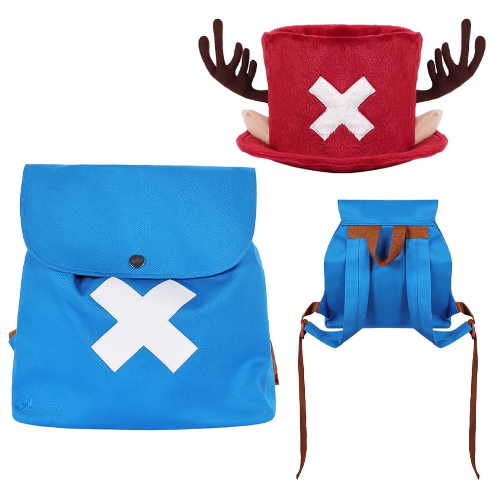Tony Chopper Costume for Kids, Kawaii Anime Accessory with Red Hat, Boys and Girls Copricapo, Halloween Renna Doctor Coating