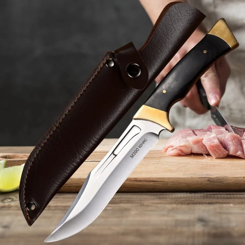 Coltello da Chef per Affettare e Disossare, Lama Forgiata a Mano, Coltelli da Cucina, Mannaia per Carne, Pesce, Frutta, Verdura, Utensile Multiuso