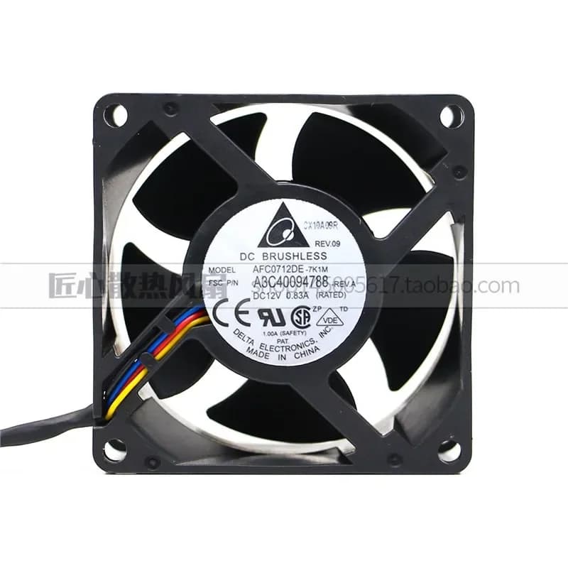 Delta 7038 AFC0712DE-7K1M Double Ball 4 Wire PWM Violent Fan for A3C40094788