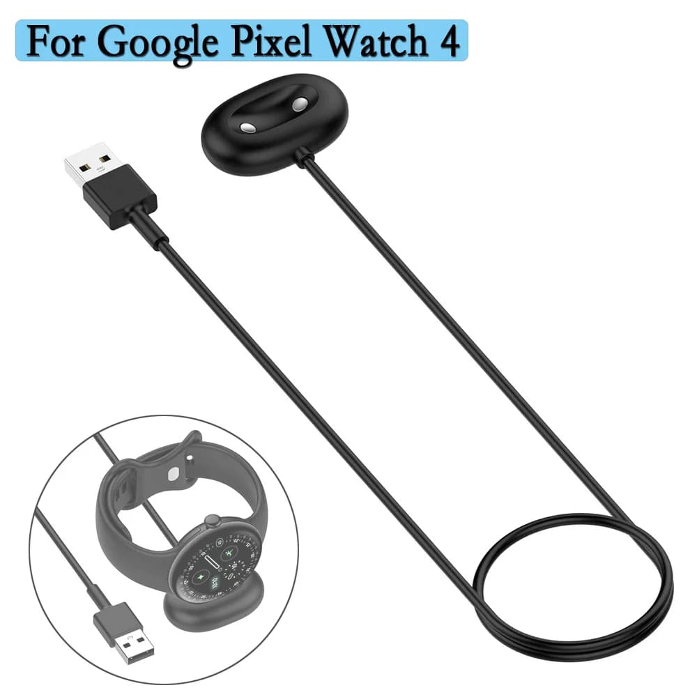 For Google Pixel Watch 4 Charger 100cm Charging Wire Type-C/USB Cable Charge Dock For Google Pixel Watch 4