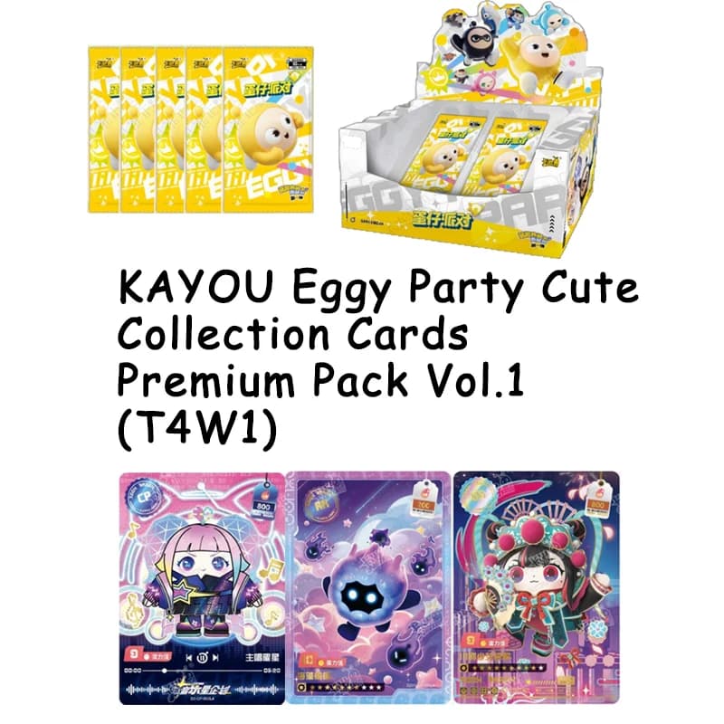 KAYOU Eggy Party Cute Premium Tier4 Wave1 Collection Cards Rare AR CP UR ZR Card Official Merch Gift Set For Game Fans