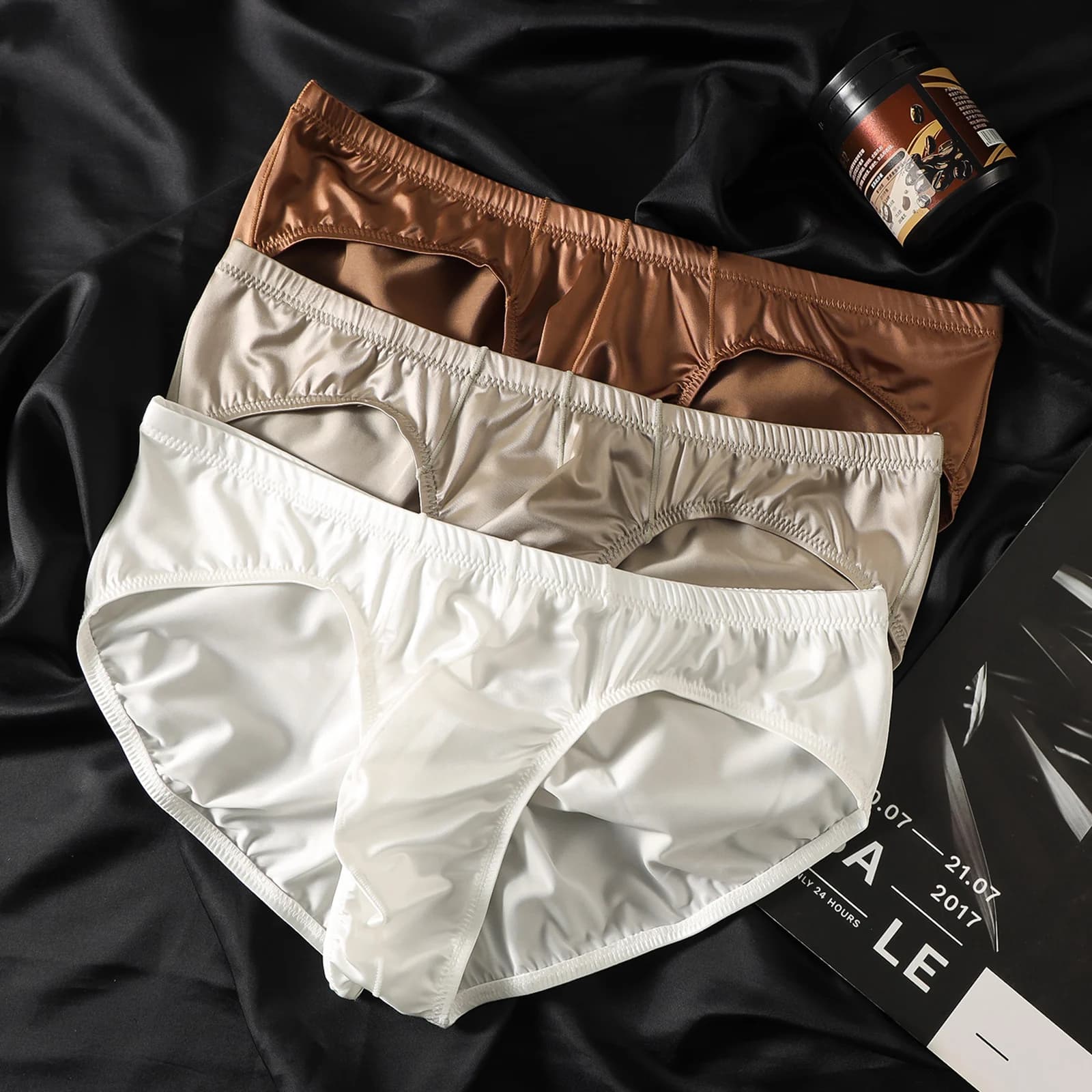 Slip da Uomo per Allenamento, Morbidi ed Elastici, con Tasca Frontale, Ultra-sottili, Traspiranti, Modellanti, Bikini Uomo