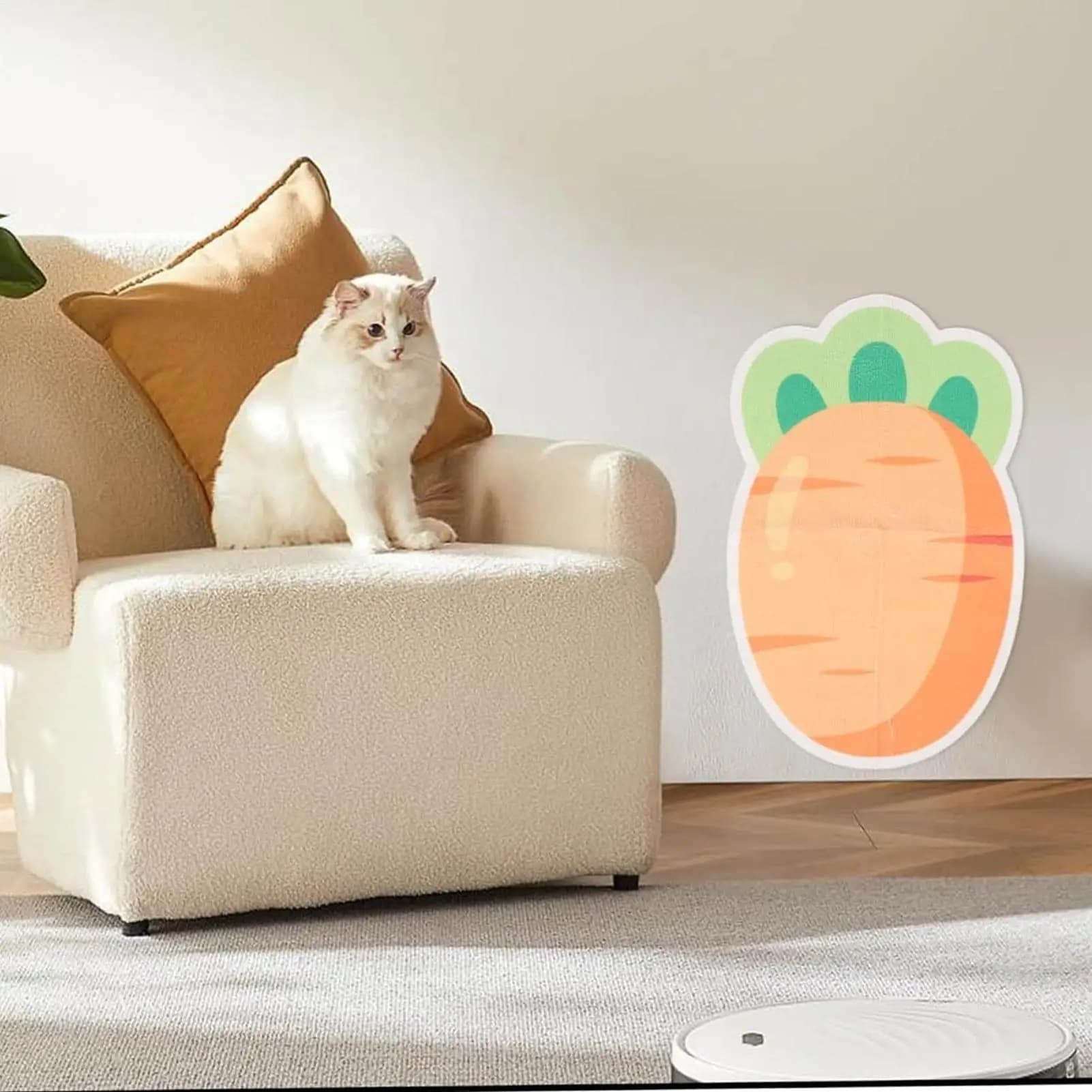 Wall Mounted Cat Scratcher Wall Mounted Cute Felt Adhesive Anti-Slip Pad Cat Scratcher Pad For Corner Play Climbing Exercise