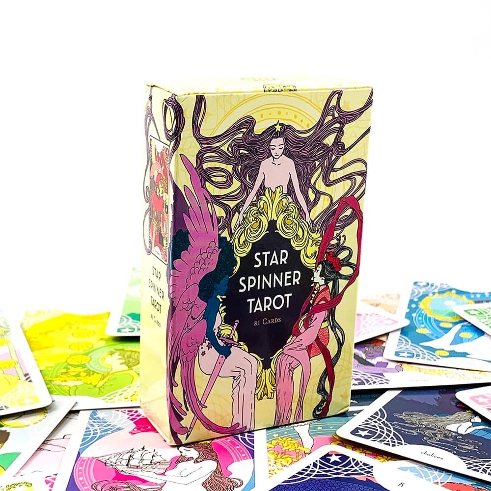 Carte dei Tarocchi Star Spinner, Mazzo da 81 Carte, Carte Oracolo, Gioco da Tavolo per Feste, Divinazione del Destino, Giochi da Tavolo per Donne