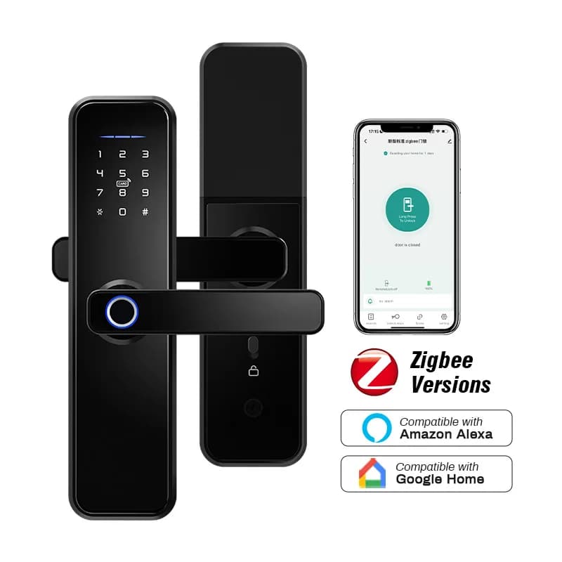 Tuya Zigbee serrature per porte armadietto biometrico per impronte digitali Hotel Airbnb Smart Entry maniglia per la casa App sblocca serratura intelligente digitale X5