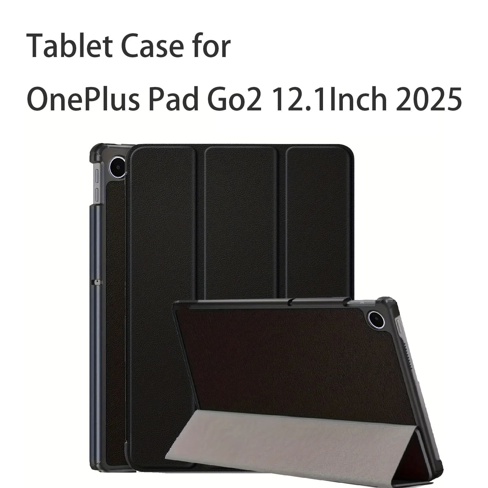 Custodia per Tablet OnePlus Pad Go2 12.1 Pollici 2025, Cover Protettiva (Materiale in Pelle PU, Ultra Sottile, Antiurto)