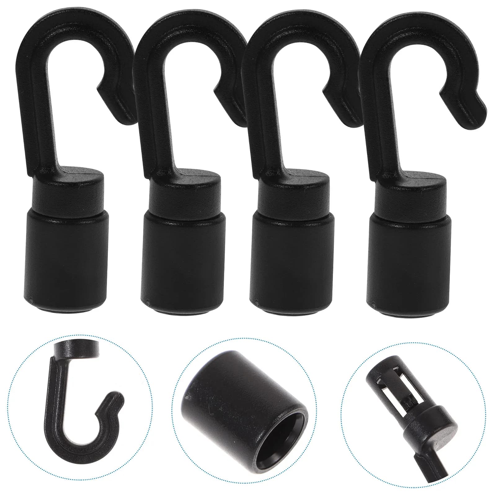 10 Pcs Mooring Rope Dock Hook Boat Docking Sturdy Yacht Holders Marine Elastic Sailboat