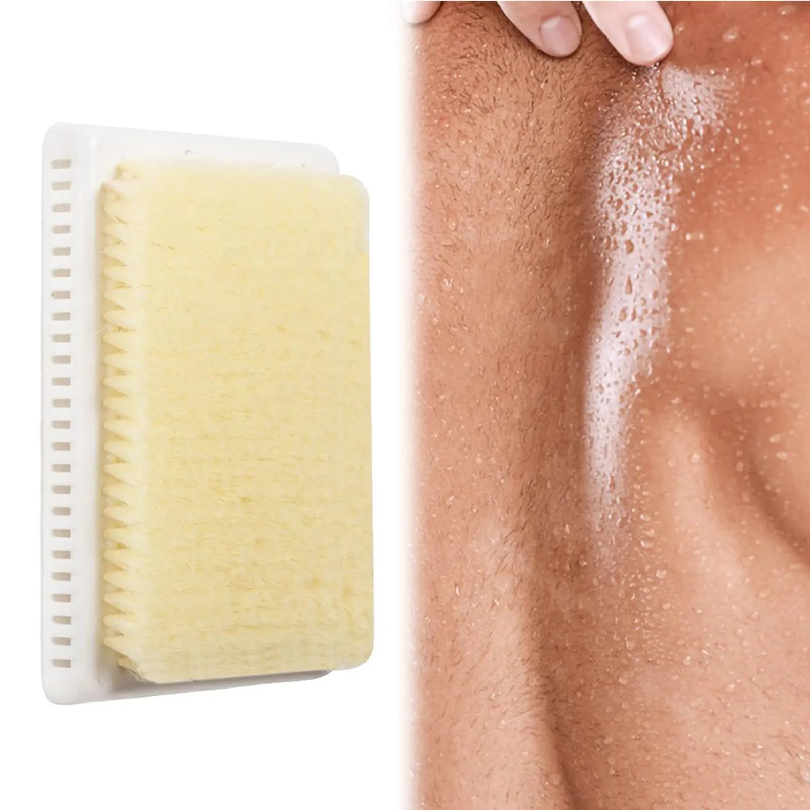 Spazzola per la schiena Forniture per la pulizia del bagno Grande facile da installare Spazzola esfoliante per la schiena Gadget per massaggio per doccia per uomini domestici