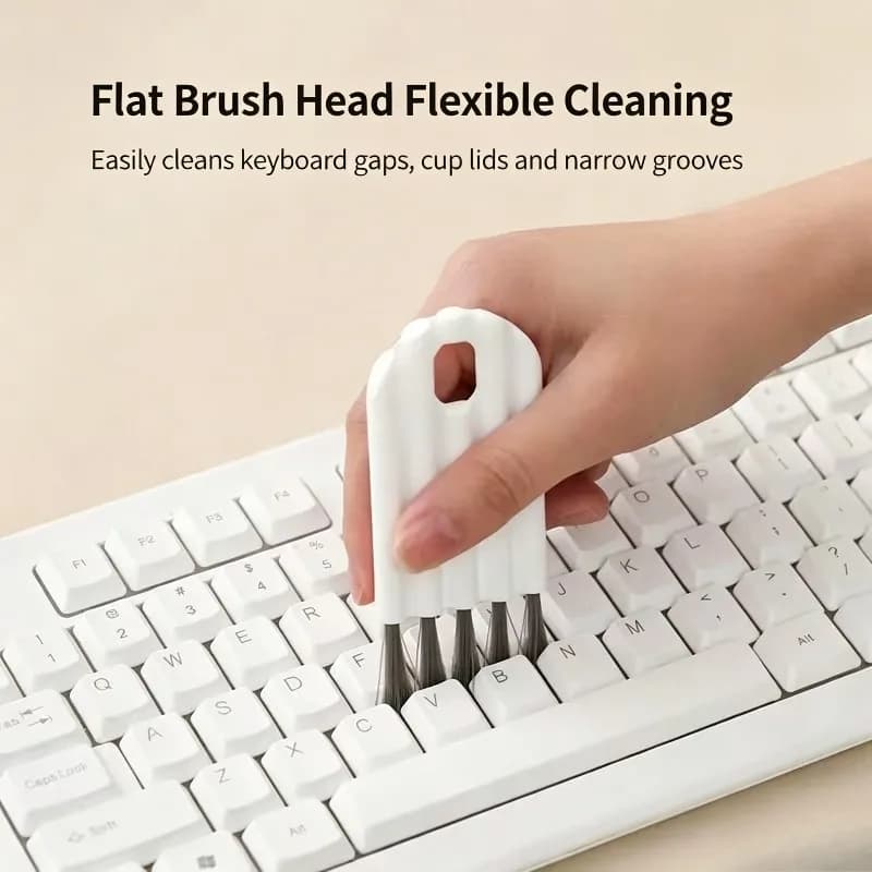 2Pcs Multifunctional Gap Cleaning Brush Portable Keyboard Cup Lid Crevice Cleaner Small Household Cleaning Tool