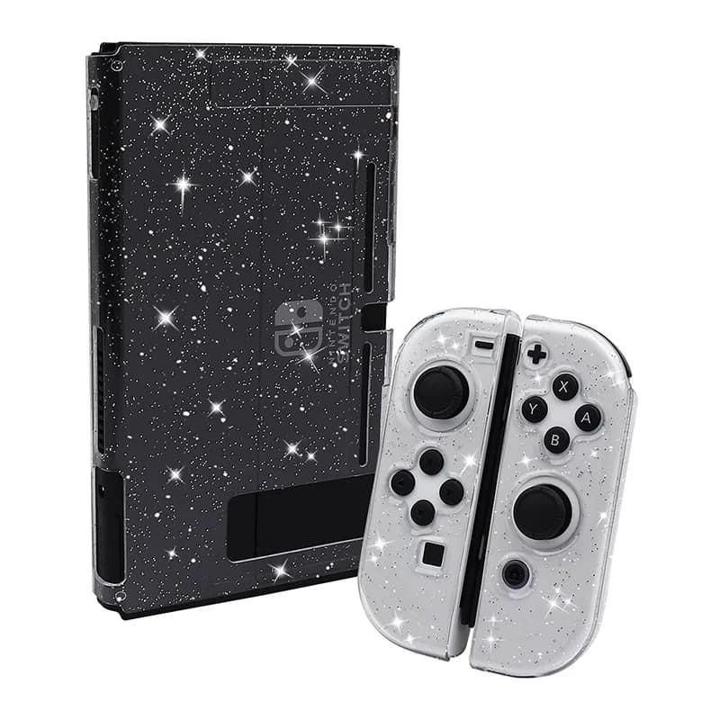 Custodia morbida in TPU con glitter di cristallo per Switch Lite Oled Console Accessorio per videogiochi Custodia protettiva trasparente per Switch Skin