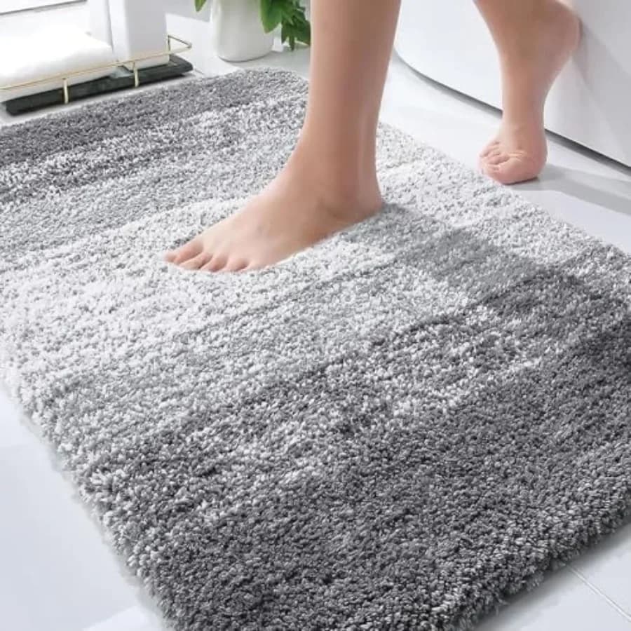 Bathroom Rugs Mat 30x20, Extra Soft Absorbent Microfiber Bath Rugs, Rubber Backing, Quick Dry, Machine Washable Bath Mats for B