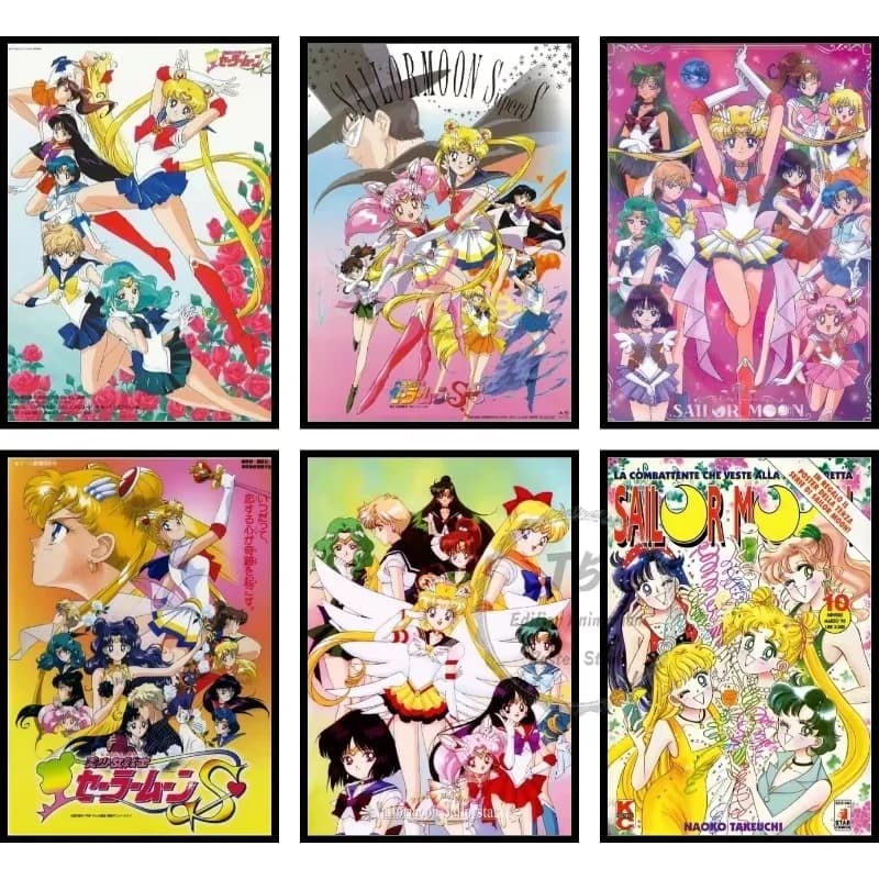 Kit di Pittura Diamantata 5D Classico Sailor Moon, Ricamo a Diamanti Fai-da-Te, Decorazione Artistica Fatta a Mano per Casa e Regalo