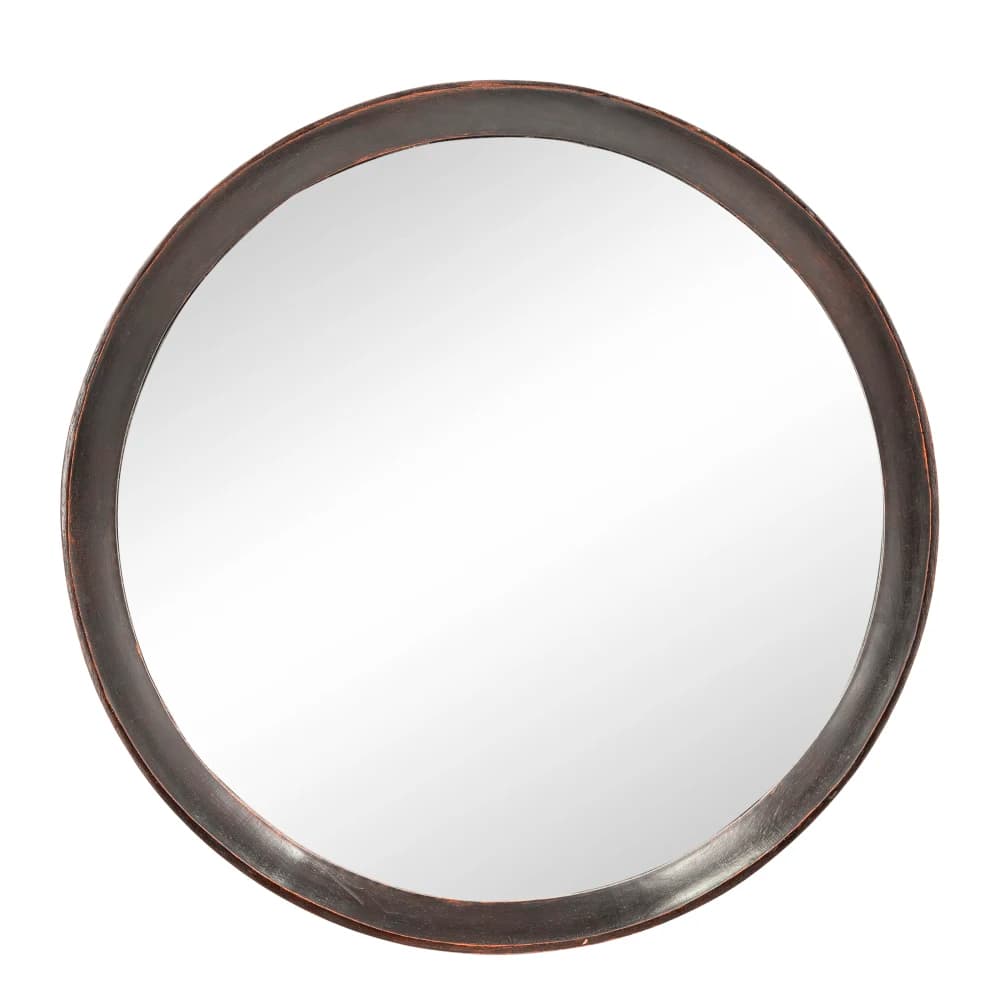 Decorazione da parete con specchio da parete in legno di mango stile arredamento tradizionale 20x1,5 "con cornice in legno massello di mango per console d'ingresso del bagno