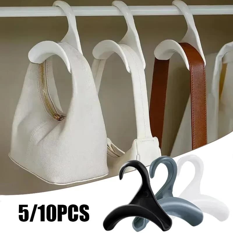 5/10 pezzi Allargare Gancio di collegamento in plastica Gancio impilabile salvaspazio per riporre borse multifunzionali e porta cappelli