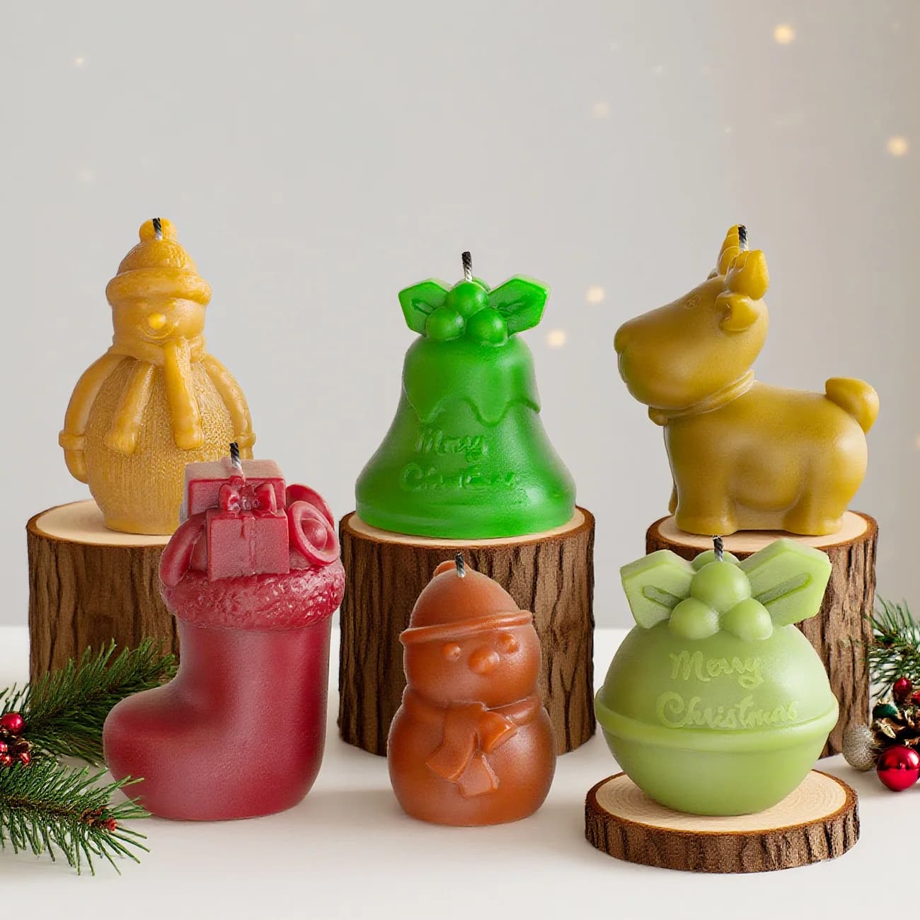Stampo in silicone per cervo da 1 pezzo, riutilizzabile, durevole, per candele, in resina e gesso, per realizzare candele, decorazioni natalizie