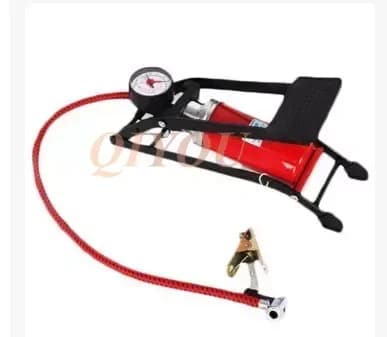 Nuova Pompa da Terra per Bicicletta, Pompa d'Aria Portatile con Manometro di Precisione 100PSI per Biciclette, Palloni, Monopattini, Auto, ecc.