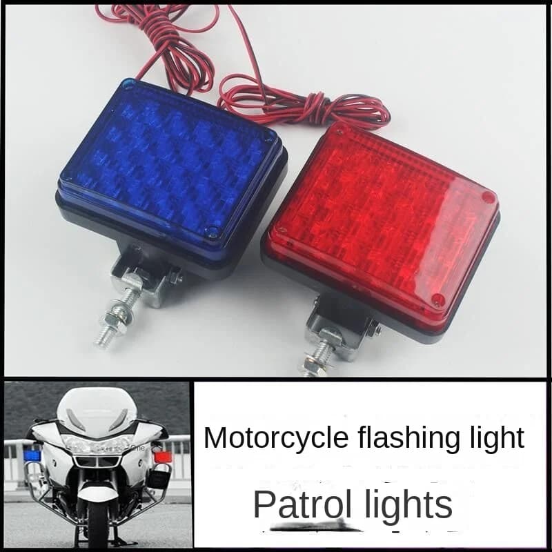 Rosso/blu polizia Moto camion Led guida flash luce fendinebbia Moto avviso di emergenza stroboscopico lampeggiatore segnale 12V 24V