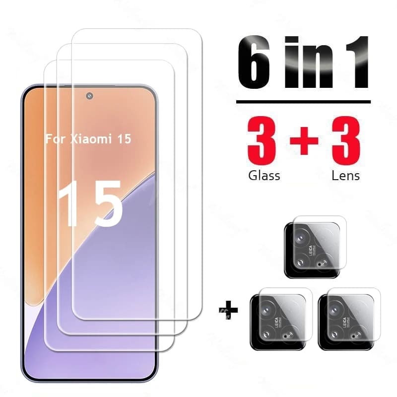 Per Xiaomi 15 Vetro Temperato Pellicola Colla Completa Xiaomi 15 Pro Protezione Dello Schermo In Vetro Della Macchina Fotografica Xiaomi 15 Pellicola Temperata