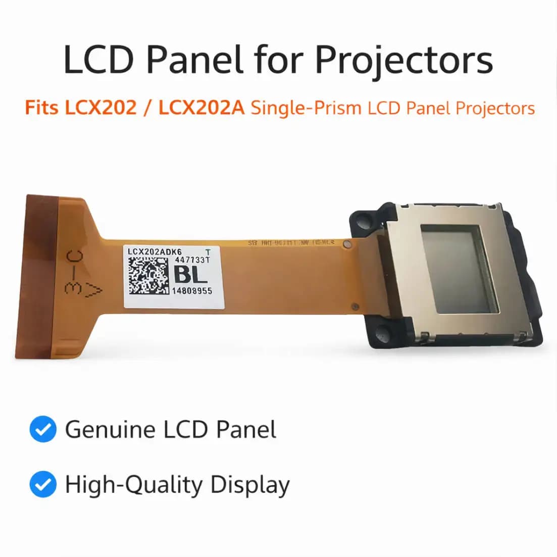 Nuovo Pannello LCD Prismatico LCX202 / LCX202A di Ricambio per Proiettore NEC LCD Singolo