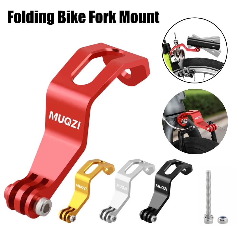 Supporto per luce forcella anteriore per bicicletta Staffa per luce per bici in lega di alluminio per fotocamera sportiva Torcia Portalampada Accessori per biciclette
