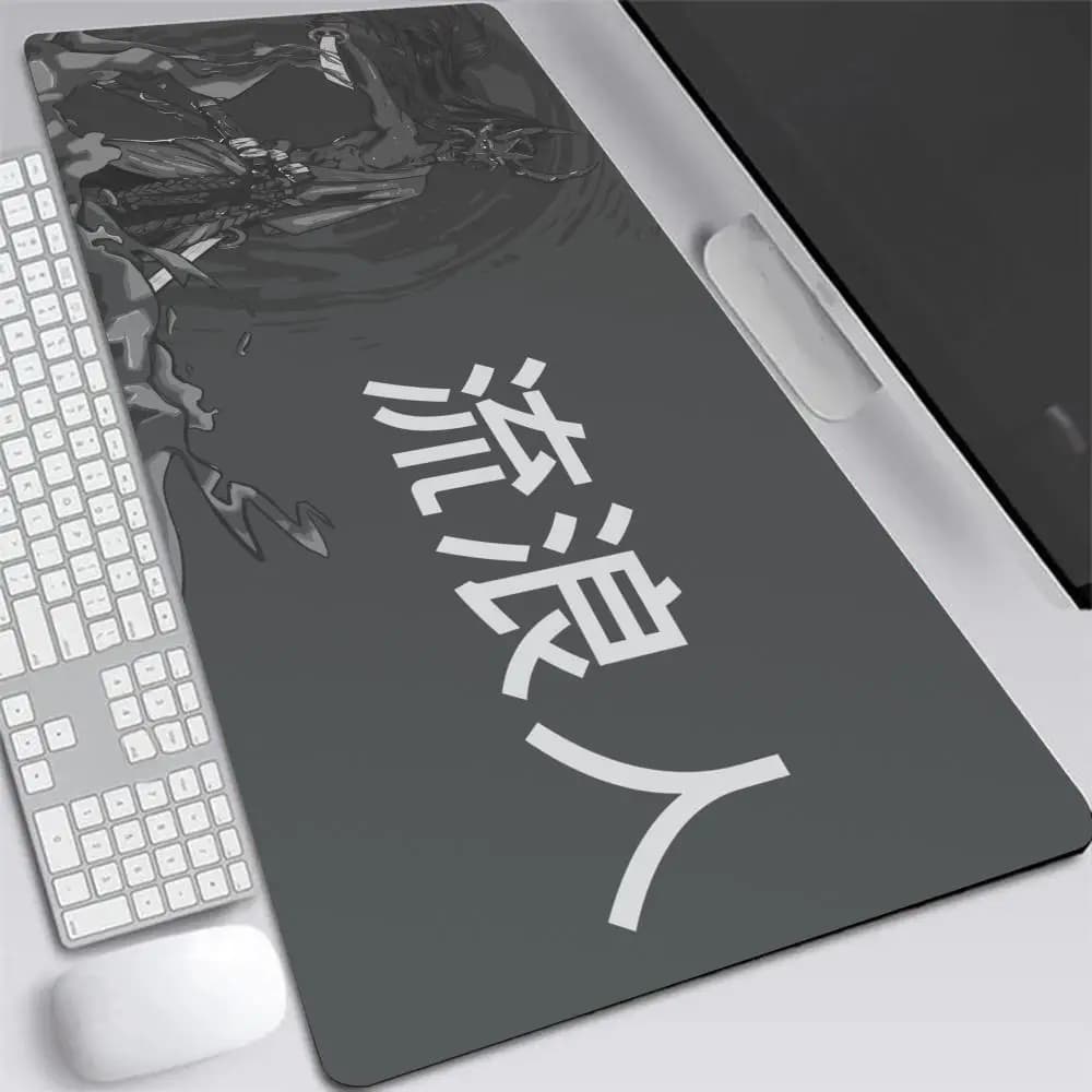 Tappetino per Mouse in bianco e nero 900x400 tastiera meccanica per Laptop da gioco Japan Mousepad tappetino per Mouse grande tappetino per Gamer tappeto da scrivania tappeto da ufficio