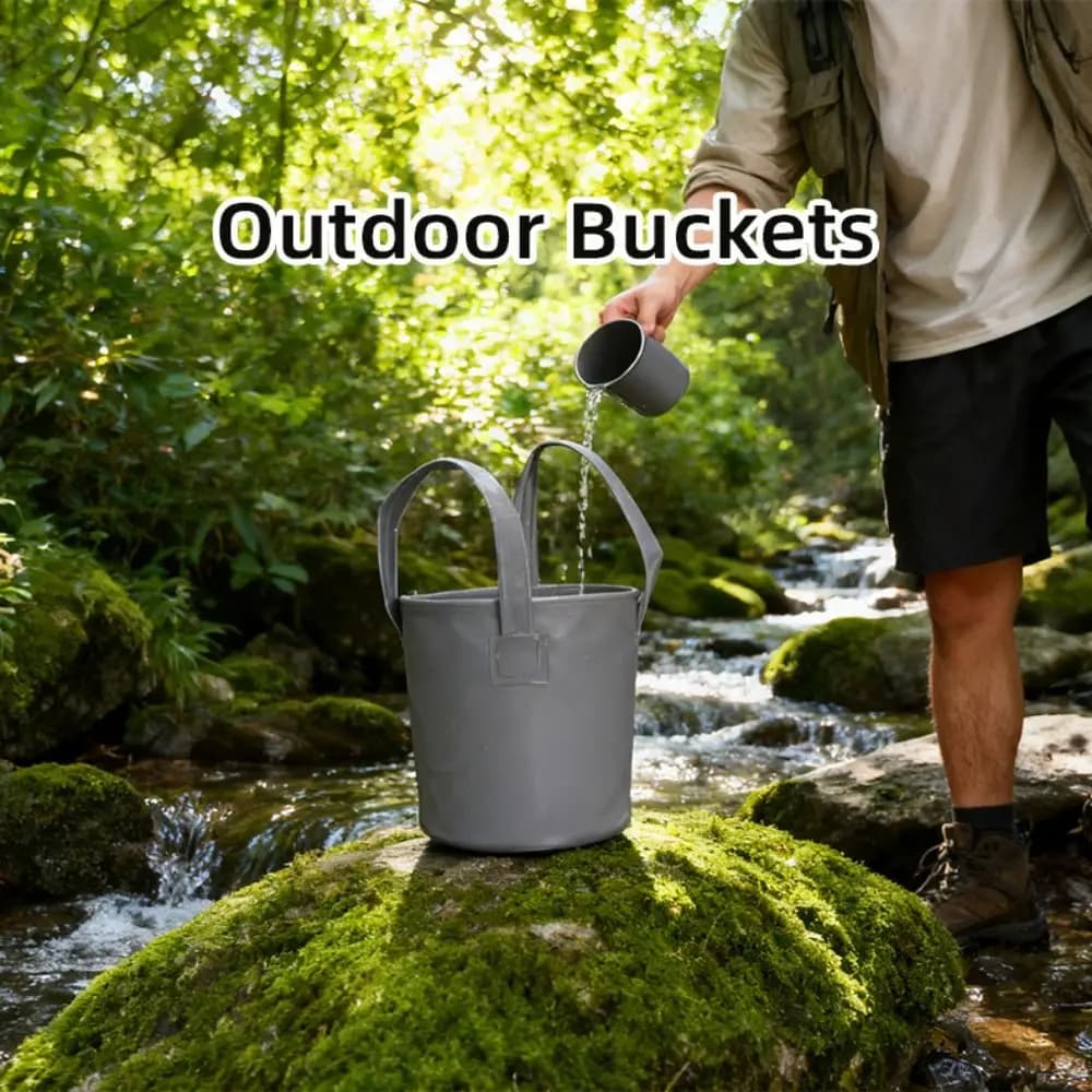 Reusable Water Storage Bag Large Capacity Portable Collapsible Water Container Food Grade with Handle Car Mounted Water Tank