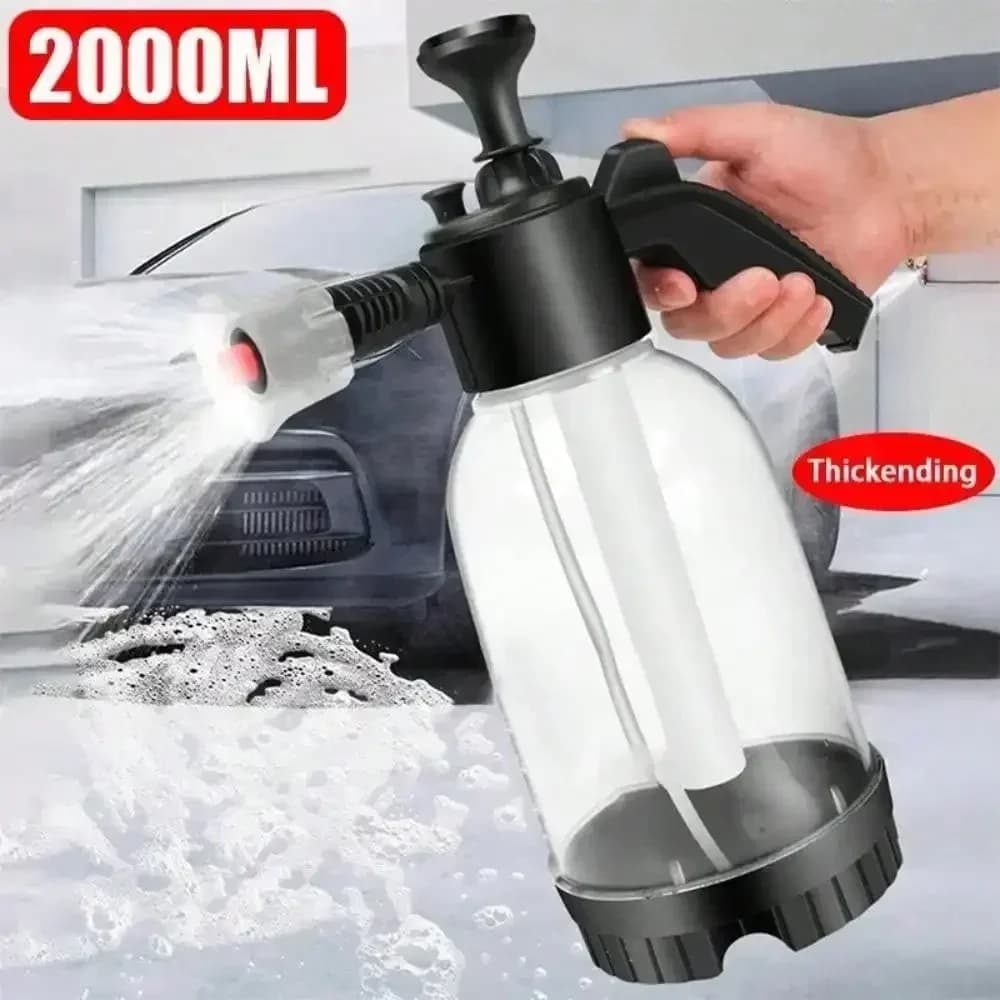 2 liters foam sprayer self-washing portable foam sprayer air pressure disinfector plastic water bottle tools for cleaning the car