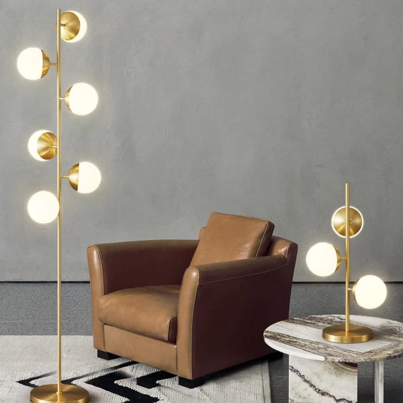 Living Room Floor Lamp Magic Beans Glass Round Ball Bedside Standing Light Bedroom Heads LED Fixtures Home Decor Reading Lights