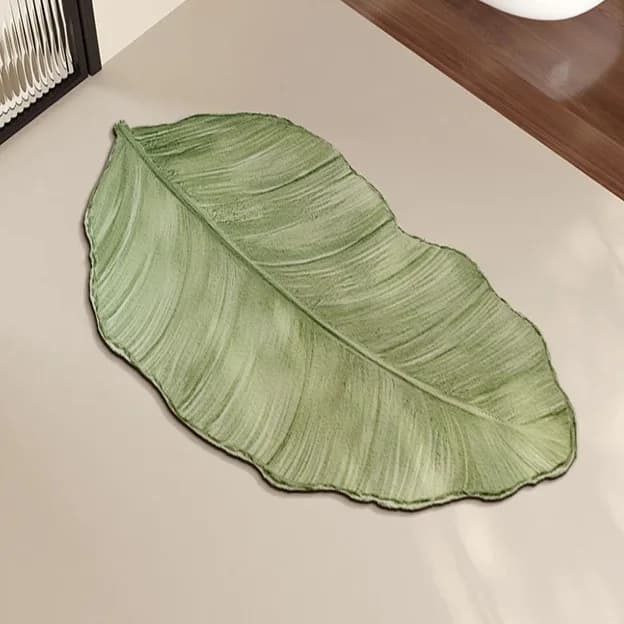Foglie Piante verdi Tappetini da bagno Lavelli da bagno Tappetini Lavabi Toilette Ingresso Tappeti antiscivolo per la casa