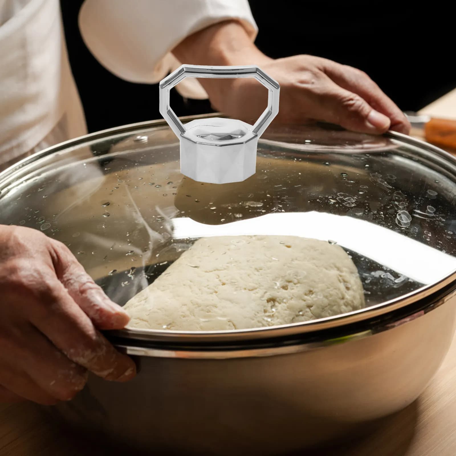 Manopola Sostituibile per Coperchio Pentola in Materiale PP, Resistente al Calore, con Impugnatura Ergonomica per Padella, Casseruola, Wok, Vaporiera, Pentola per Latte, Coperchio Universale