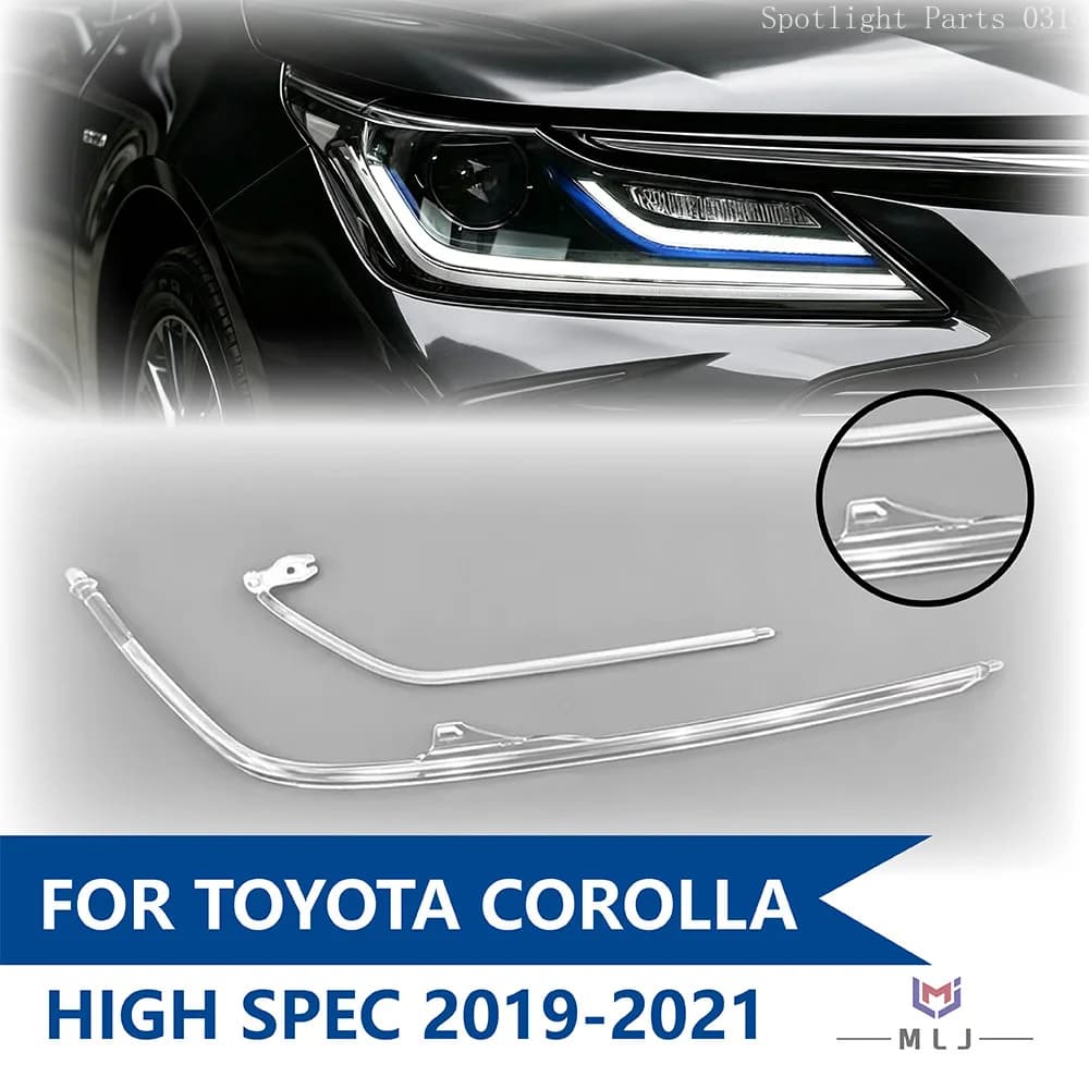 DRL Light Guide Strips For Toyota Corolla ALTIS High Spec 2019 2020 2021 Headlights Angel Eyes DRL LED Lamp Tube Car Accessories