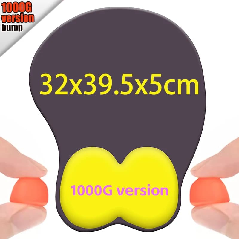 Tappetino Mouse Extra Large in Silicone con Poggiapolsi Personalizzabile 3D Fai-da-Te per Gamer, Tappetino Mouse Personalizzato con Foto, Logo, Testo