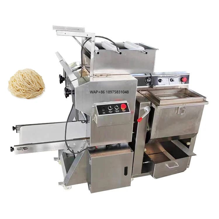 Pressa automatica per noodle per pasta con macchina per noodle Ramen fresca che produce tagliatrice con impastatrice