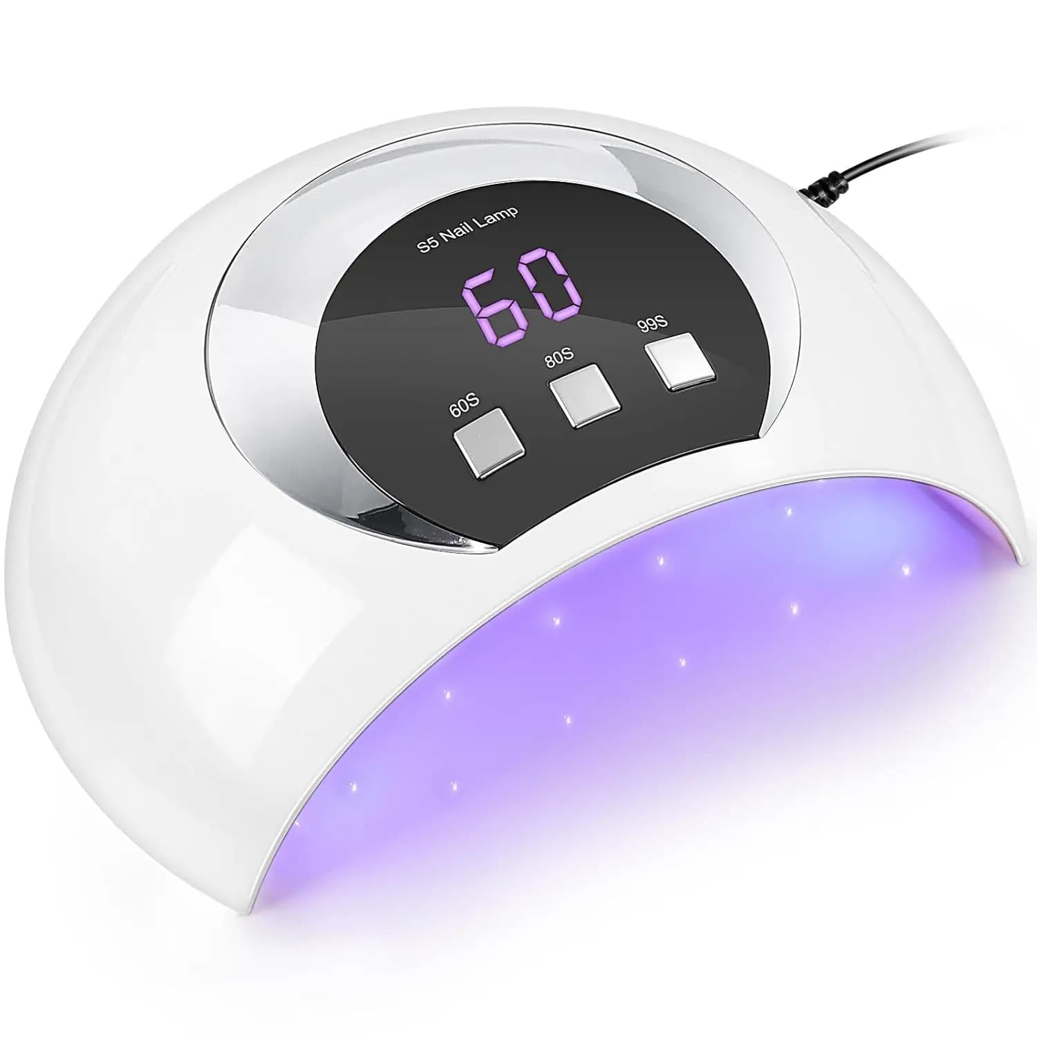 UV LED Nail Lamp, 54W UV Light for Gel Nails with Automatic Sensor/3 Timer Setting Professional Nail Dryer Gel Polish Curing Lamp Nail Art Tools