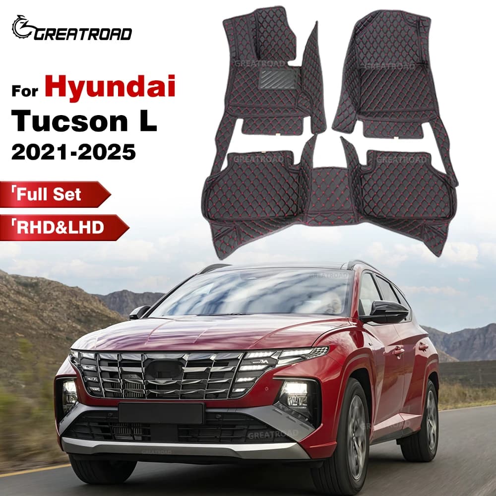 GREATROAD For Hyundai Tucson L 2025 2024 2023 2022 2021 Custom Car Floor Mat Auto Carpet Cover Interior Accessories Pad Parts