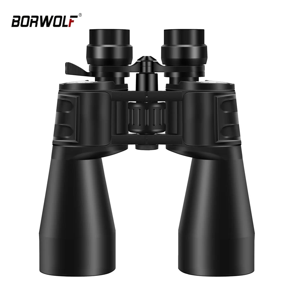Binocolo professionale Borwolf con zoom HD ad alta magnificazione 10-60x, telescopio 10-380x100