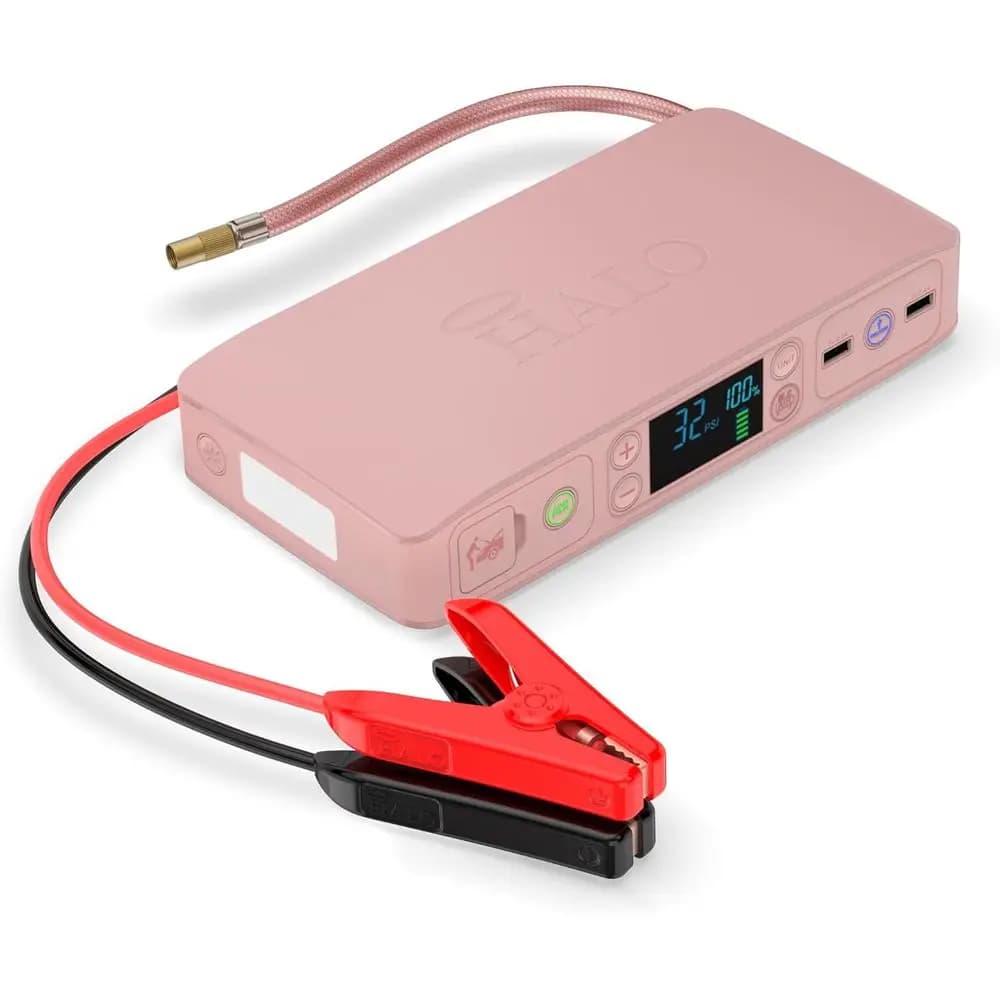 Avviatore d'Emergenza Portatile per Auto 55500mAh, Compressore d'Aria 100 PSI, Power Bank USB, Luce di Emergenza, Avvia Auto, SUV, Camion, Gonfia Pneumatici