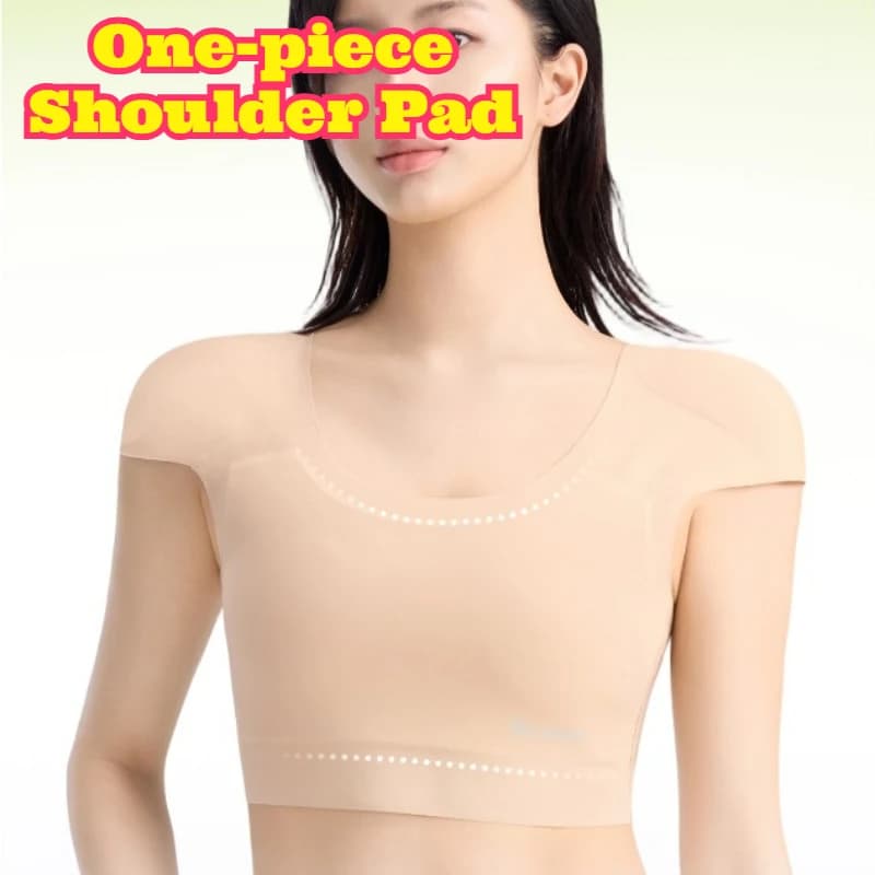 Women Seamless Invisible Shoulder Pad Shapewear Bra Foundation Skin Tone Minimizer Built Cups Thin Wireless Body Shaper Top