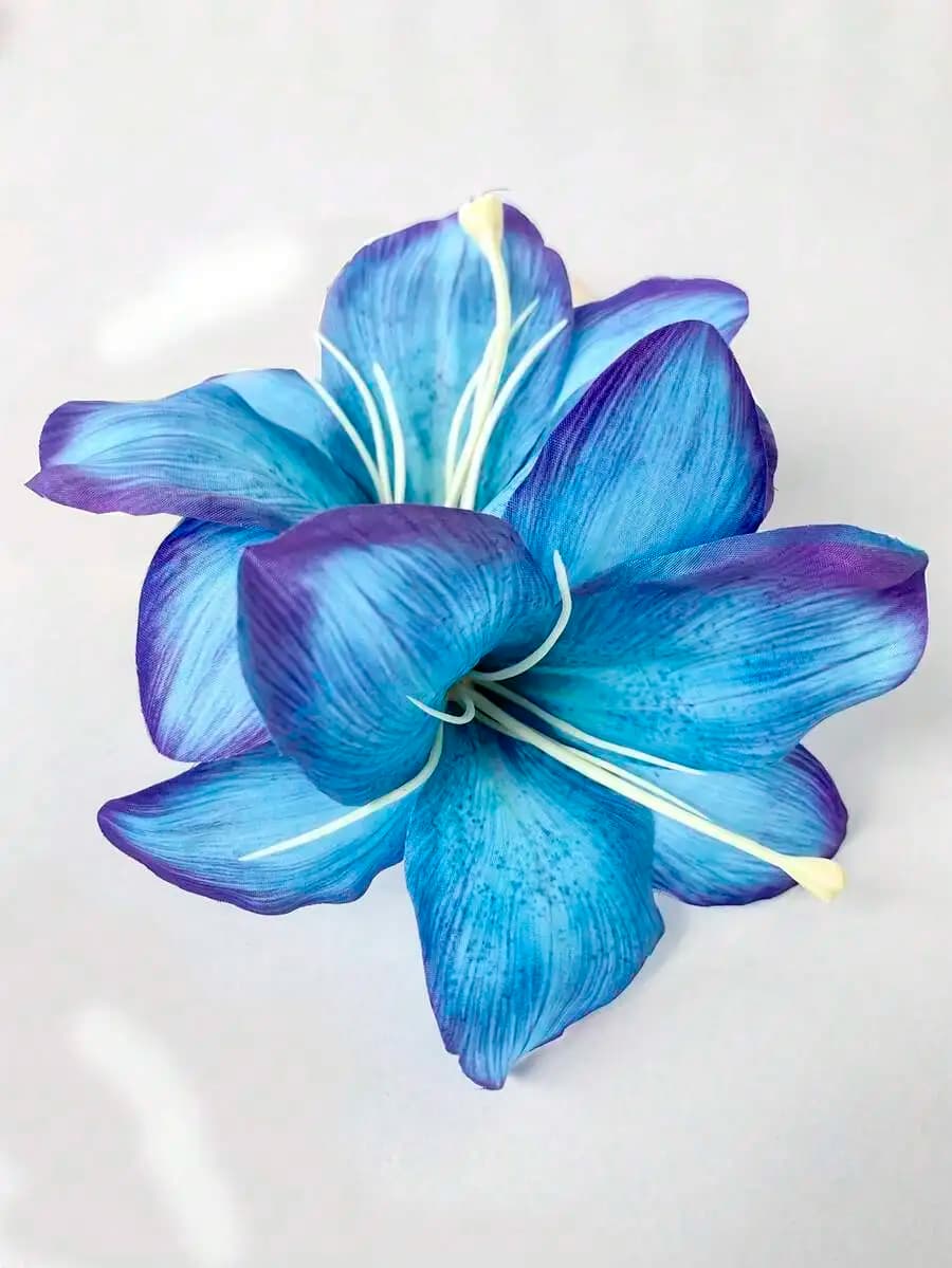 1pc Elegant Lily Flower Hair Clip Headpiece, Versatile Side Floral Accessory For Women, Suitable For Everyday Wear, Claw Clips,