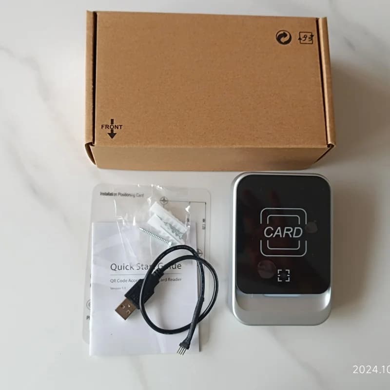 Lettore di Codici QR Dinamici in Metallo, Scanner RFID NFC per Carte IC, Impermeabile IP65, Wiegand 26 34 RS485 per Controllo Accessi a Tornelli