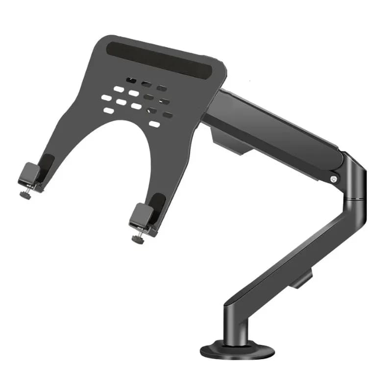Monitor Arm + Laptop Holder, Full Motion Stand for 10-16" Laptops and 13-32" Computers LED LCD Screen Supports Tilt and Rotation